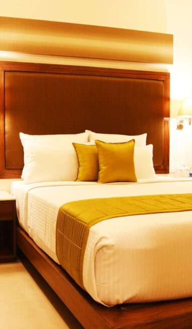 double bed hotel room