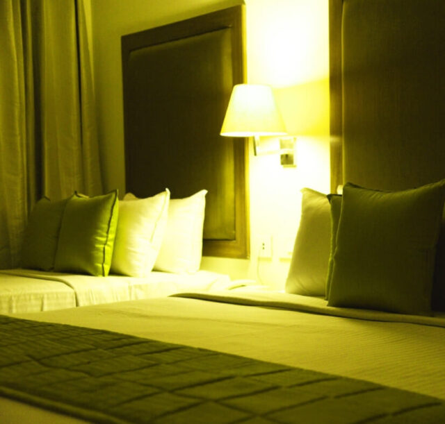 stylish lighting double bedroom